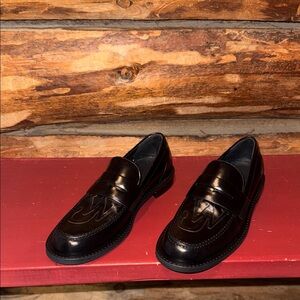 🖤NWOT 38.5’(8)JW ANDERSON Black Patent Leather Penny Loafers